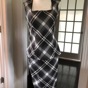 WHMB Bristol Plaid pencil SUIT skirt and suit top